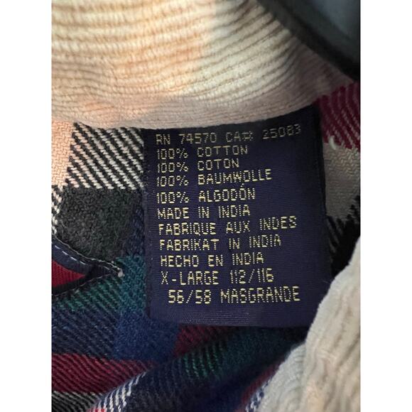 Vintage Winnie the Pooh Flannel shirt, Disney store, corduroy collar XL - Picture 5 of 6